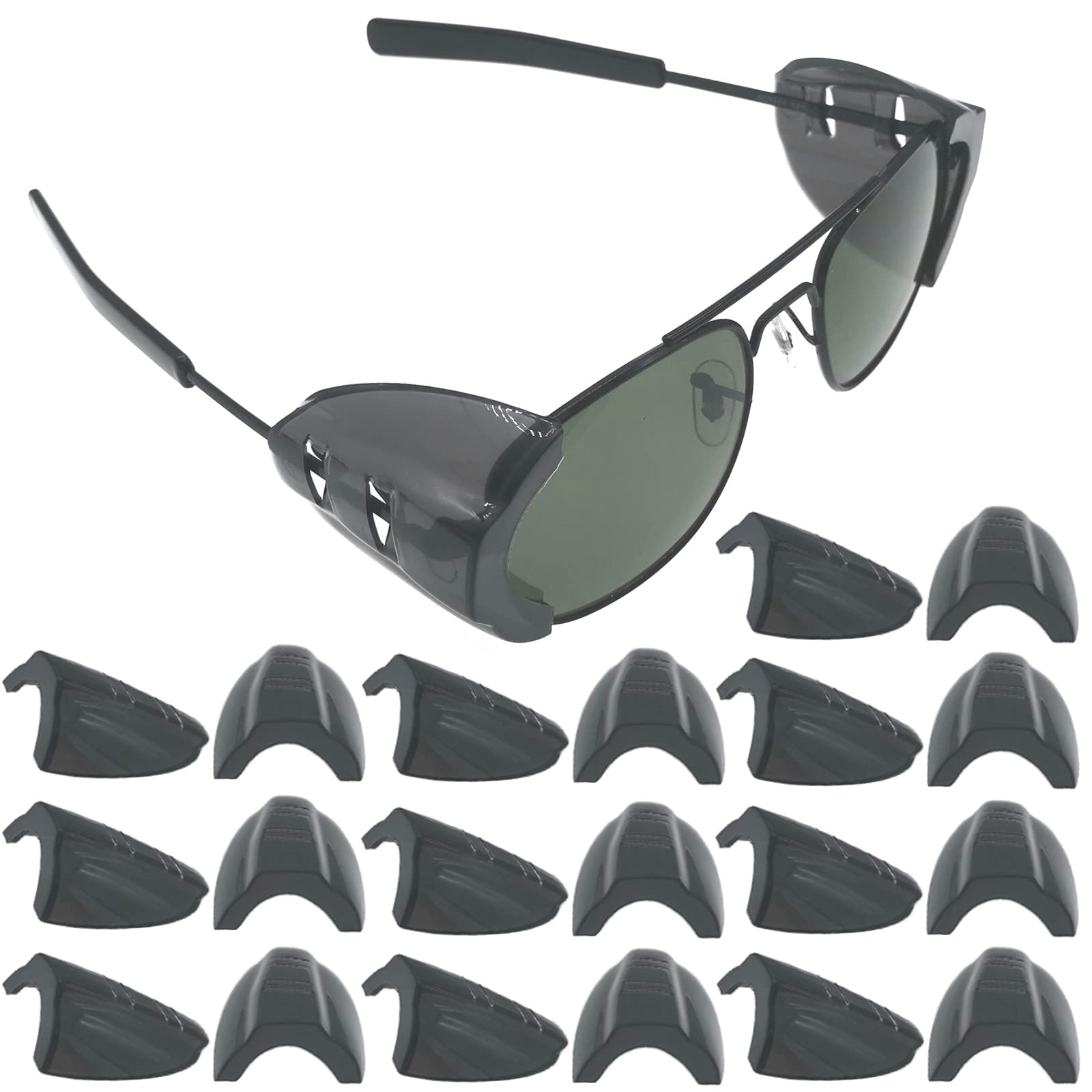 Glasses Side Shields, Slip on Side Shields, L Size Fits Medium to Large, M Size Fits Small to Medium Eyeglasses Frames