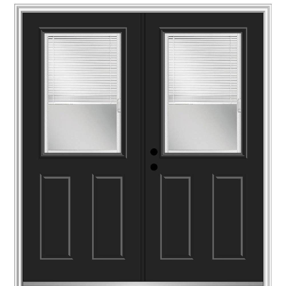 National Door Company ZZ24961R Steel Black Right Hand inSwing Prehung