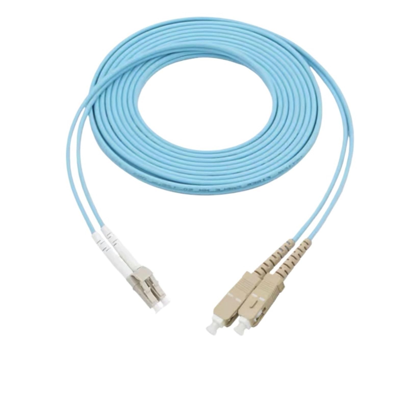 Câbles de raccordement de fibre optique LC-SC OM3 OM4 Dual 1-100m (20 m, OM4)