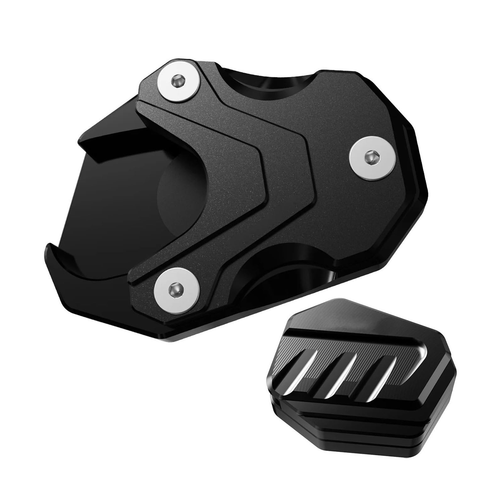 Ktdcxum Combo Black For Honda Goldwing 1800 Gl1800 Gl 2018-2025 Motorcycle Accessories Kickstand Pad Extension And Auxiliary Bracket(Combo Black)