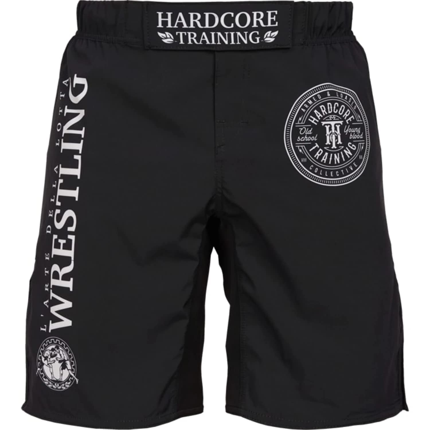 Hardcore Training Fight Shorts Wrestling Men's Uomo Pantaloncini da Combattimento Arti Marziali MMA BJJ Boxe Muay Thai Grappling Fitness No Gi