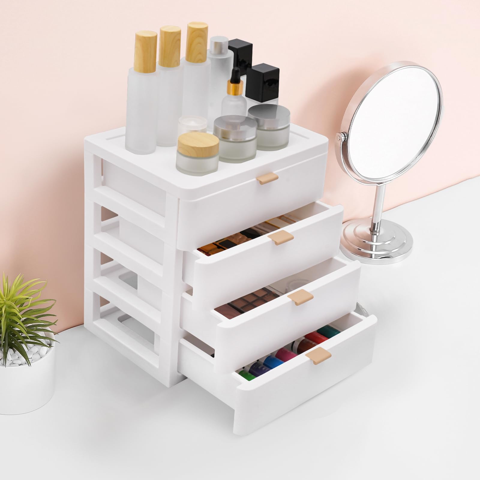 Boîte Tiroirs Acrylique Transparent - Organisation Bureau, Rangement Fournitures, Plusieurs Tailles
