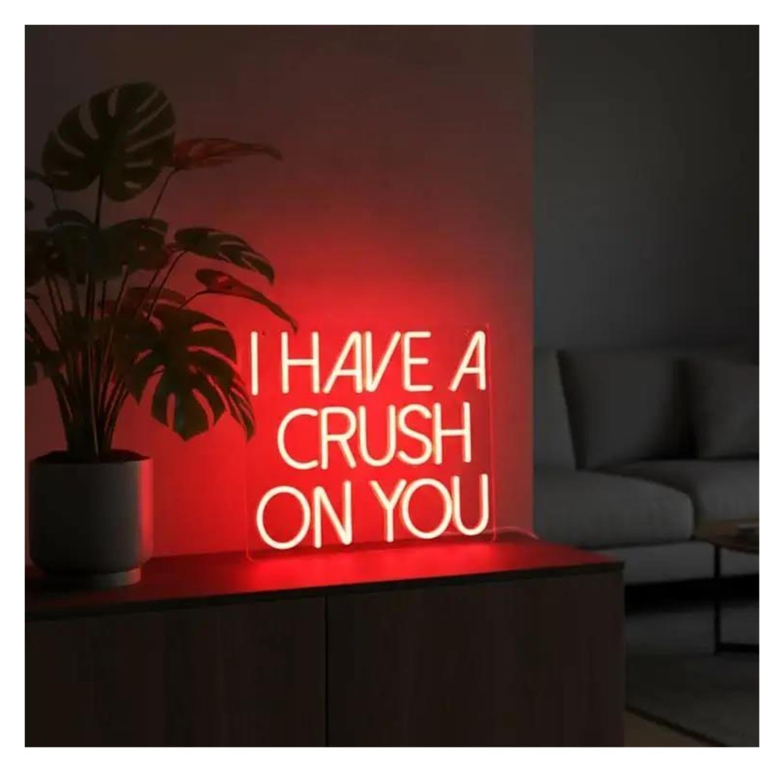 Decoración Lámparas Letrero De Neón I Have A Crush On You