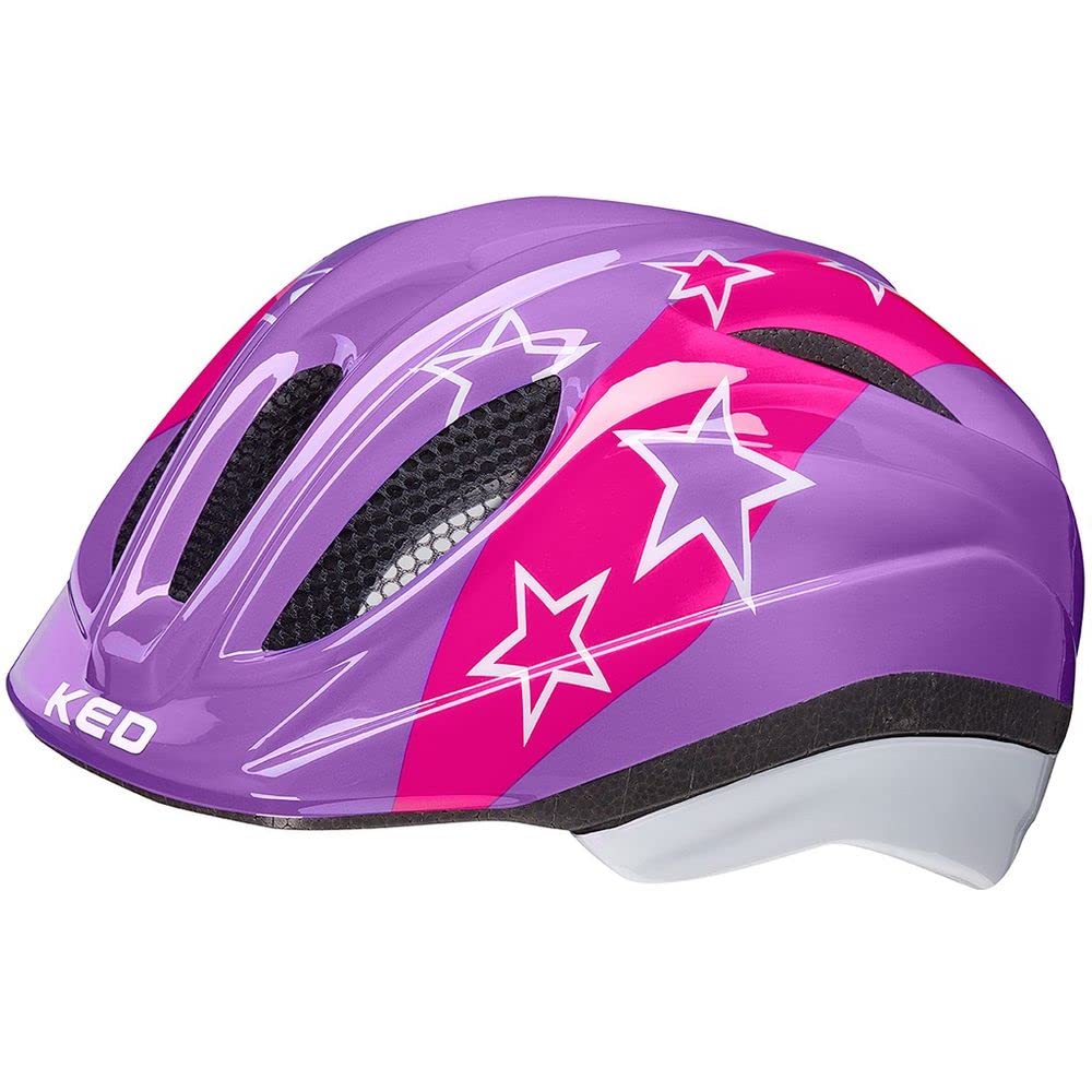 KED Meggy Trend Kinder-Fahrradhelm, Lilac Stars, M (52-58 cm) : KED Helmsysteme Sport & Freizeit