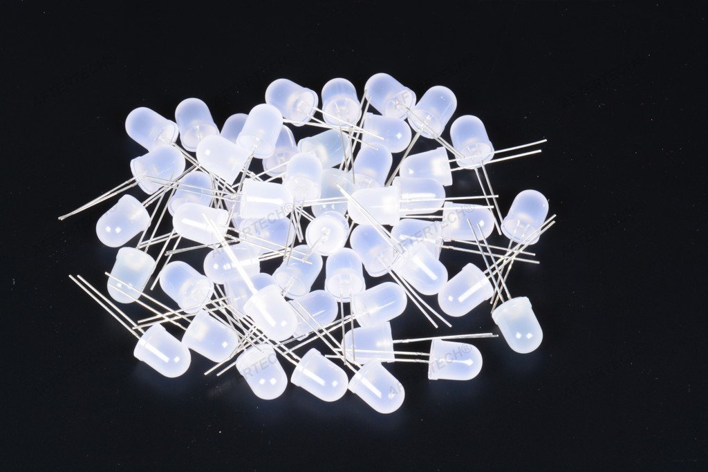 Aftertech® FOGGY ORANGE LED – 50 Stück, 10 Mm, Diffuses Licht, 360° Abstrahlwinkel