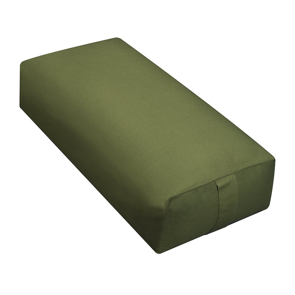 Sunshine Yoga - Extra Firm Large Rectangular Yoga Bolster - Wholesale 4-Pack Improve Form, Flexibility and Strength - 100% Cotton - Washable (24 x 6 x 12 Inches)