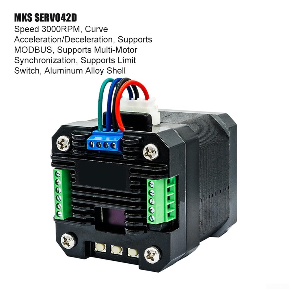 Per mks Servo42d Per Nema17 Closed-Loop Stepper Driver, Foc Control Con Rs485 Can, Silenzioso Bassa Vibrazione Per Stampanti 3D Cnc
