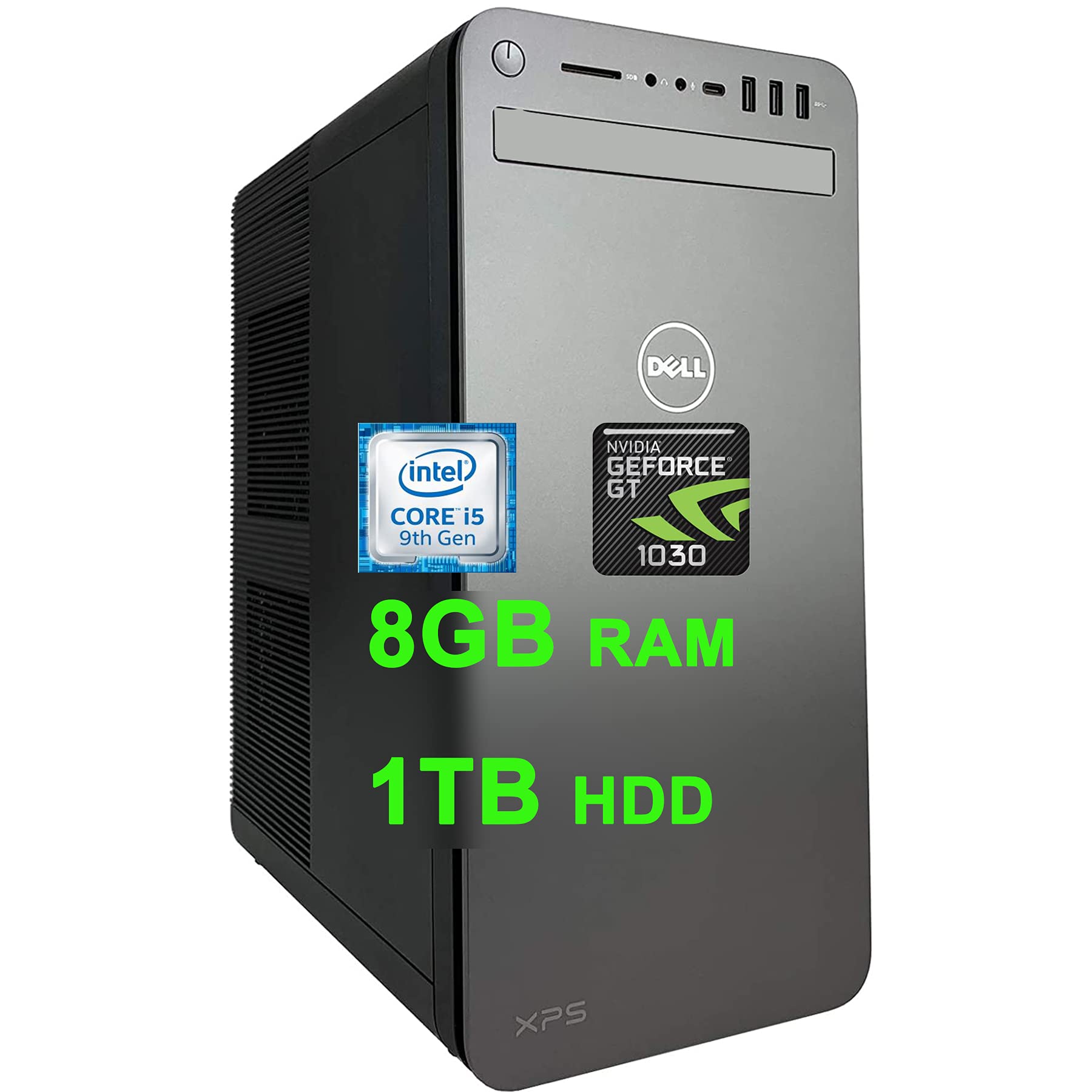 Dell XPS 8930 Business Desktop Computer 9th Gen Intel Hexa-Core i5-9400 Processor (Up to 4.1GHz) 8GB
