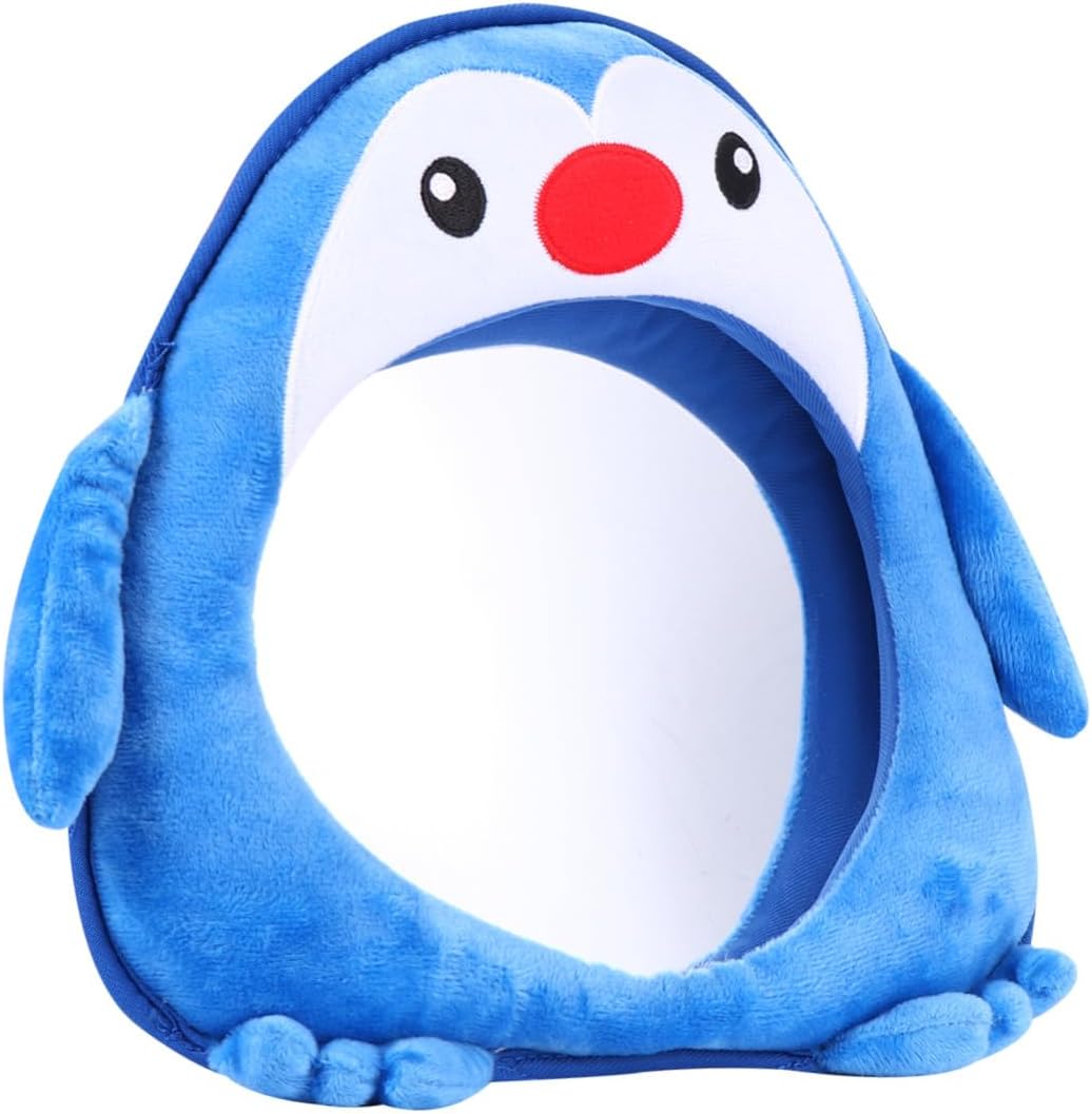 Penguin Shaped Rearview Mirror Blind Spot Mirror Backseat Observation for Car Interior Travel