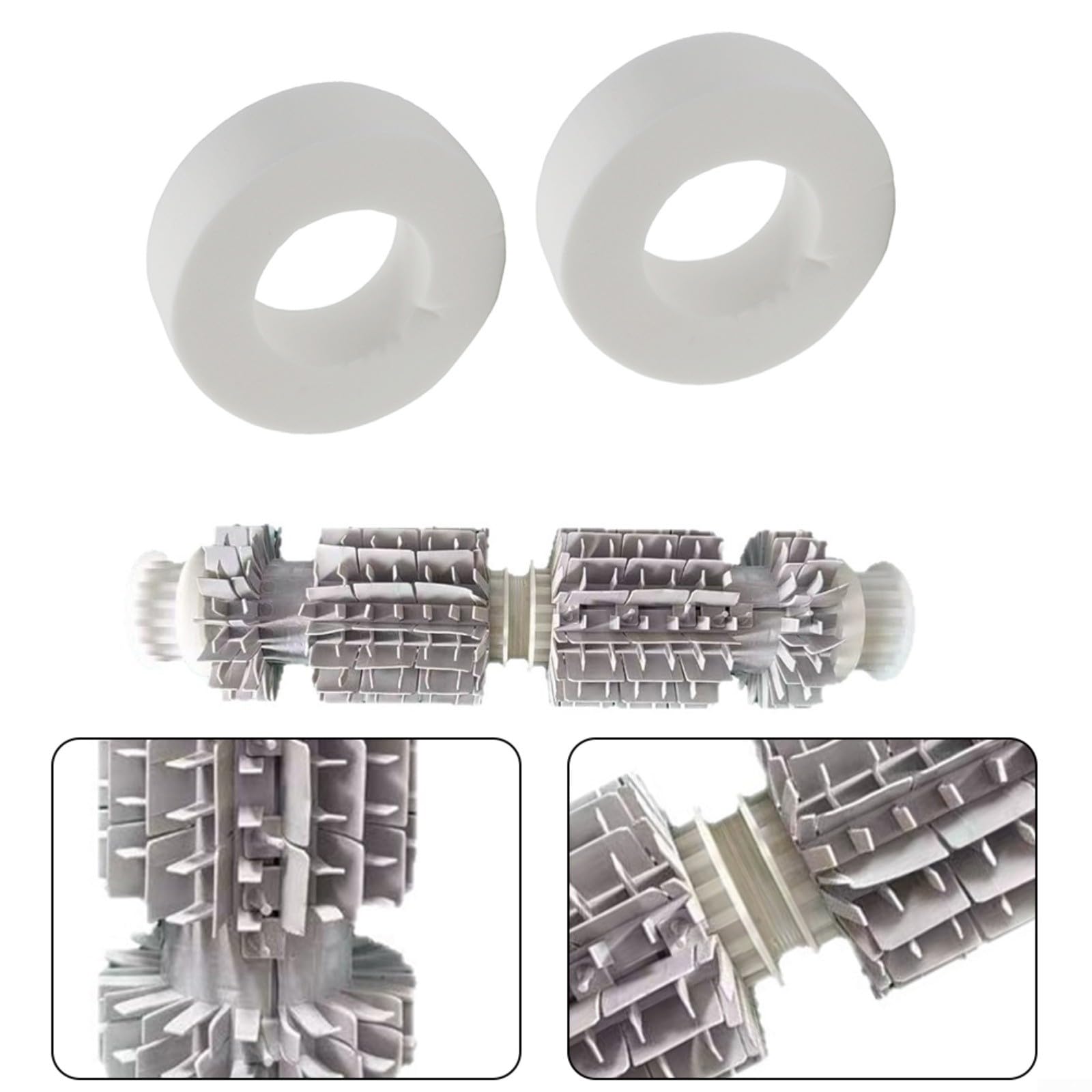 Kit de mantenimiento M400: tubo de rueda de PVC, cepillo de escombros y anillos de escalada compatibles con CC Plus, piezas de repuesto fáciles de instalar