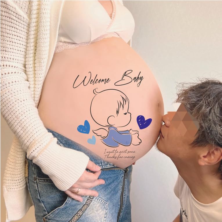 Amazon.co.jp: マタニティフォト シール 男の子 マタニティふぉと