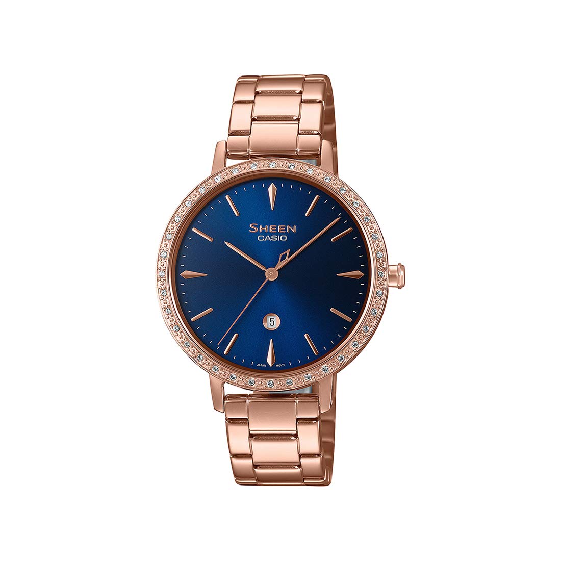 Casio Sheen Analog Blue Dial Womens Watch - SHE-4535YPG-2AUDF (SH230) (B08W4YDTLL) Amazon Price History, Amazon Price Tracker