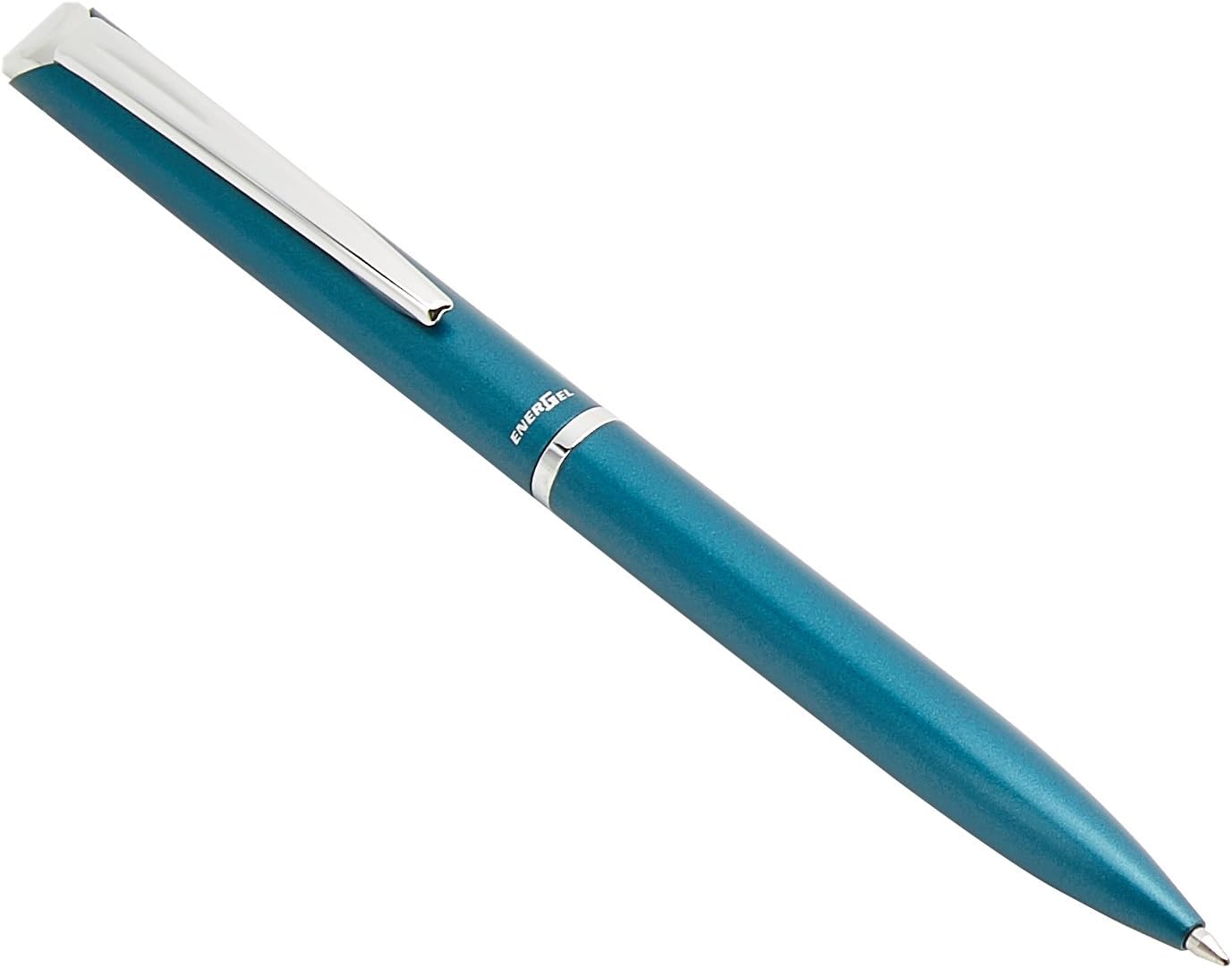 Pentel BL2007 Roller EnerGel Philography Metal Barrel in Gift Pouch, 0.7 mm, Blue Barrel