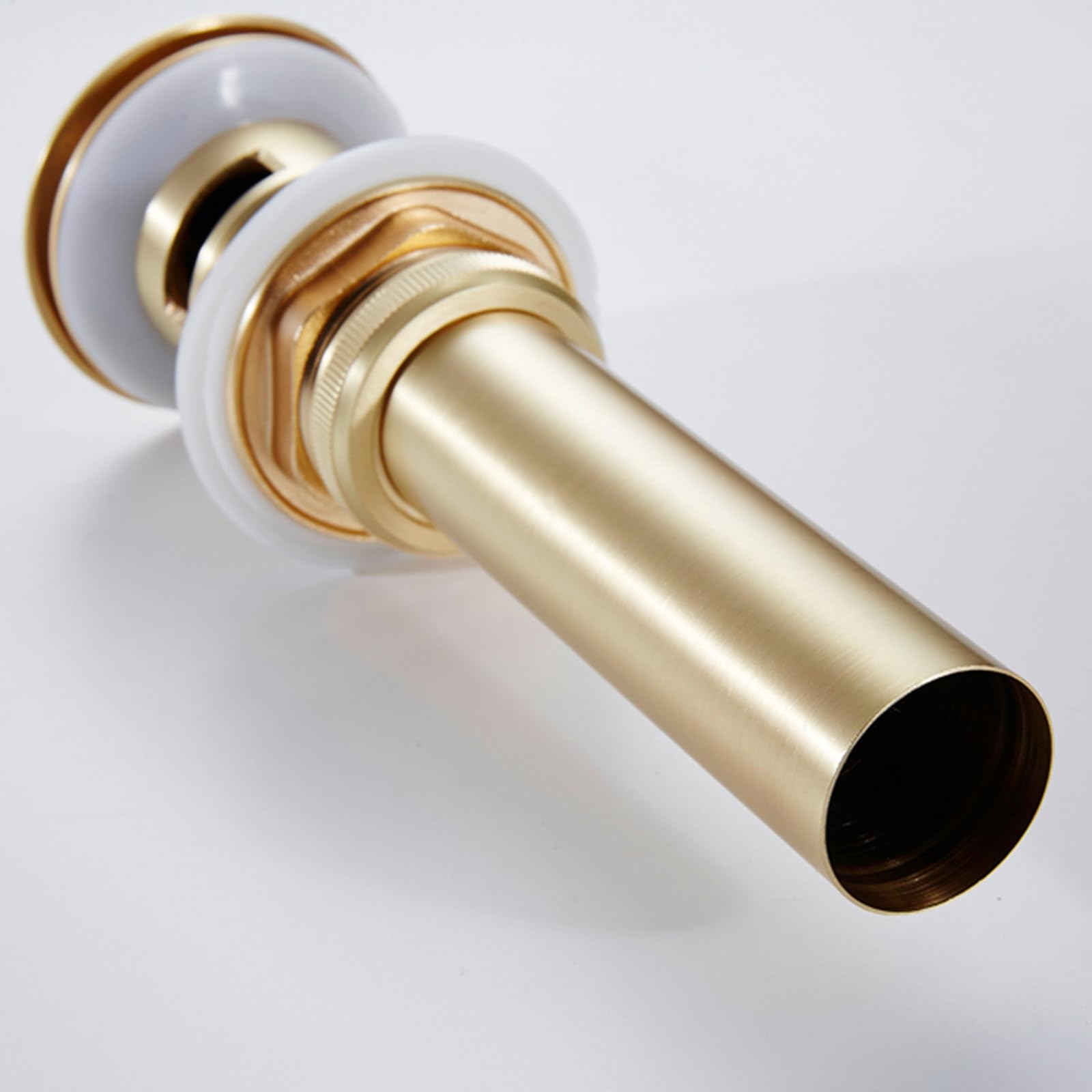 Piletta Lavandino Piletta Lavabo Bagno con Saltarello Piletta a Pulsante in Ottone Per Bagno, Grigio