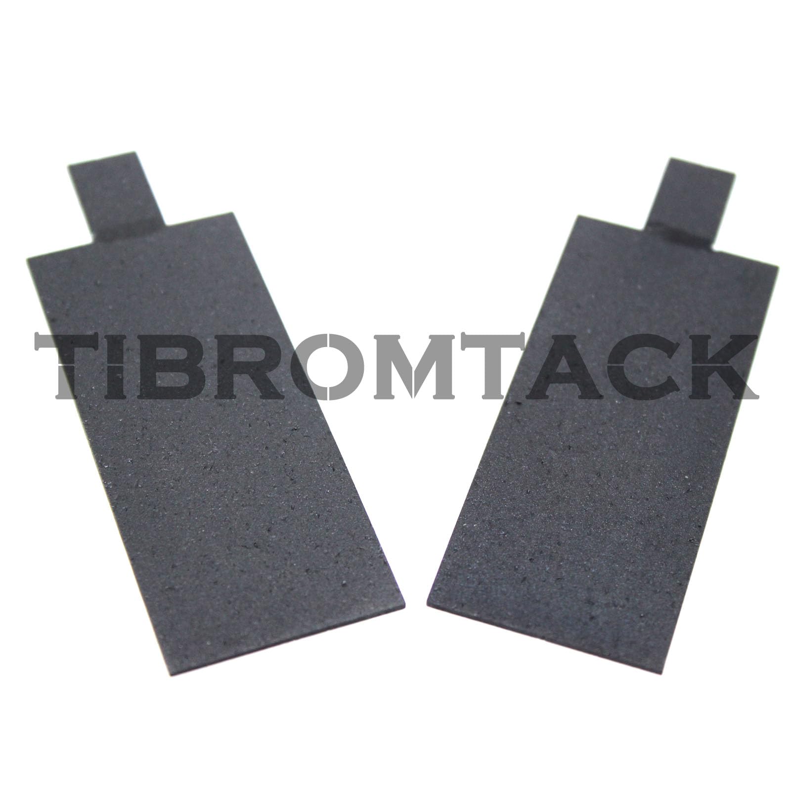 Lot de 2 plaques d'anode en titane TIBROMTACK MMO/DSA revêtues de ruthénium-iridium, 65 x 28 x 1 mm, pour application électrochimique, électrolyse de l'eau, traitement des eaux usées et recherche
