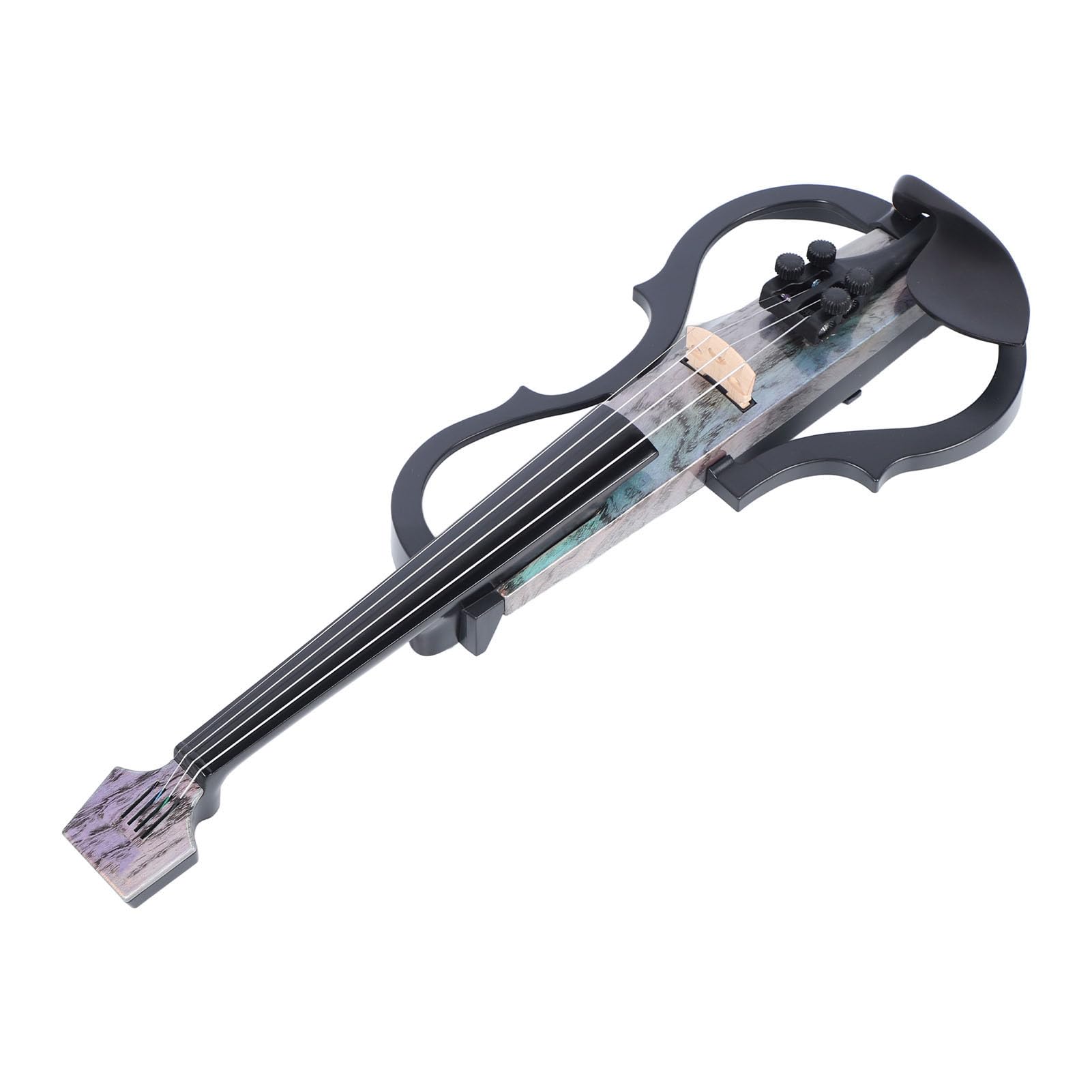 Violino Elettrico, Violino Full Size 4/4 in Fibra di Carbonio, Elettrico con Pickup Professionale Design Smart Tail per Adulti e Adolescenti (Tipo 1)