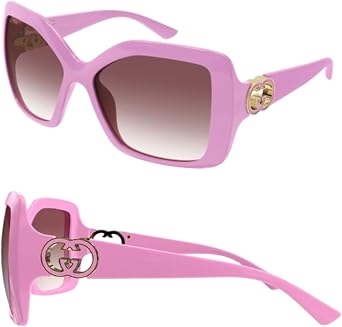 Gucci GG2015S WrapAround GG Interlocking Logo Sunglasses wih Luxury Eyewear Kit