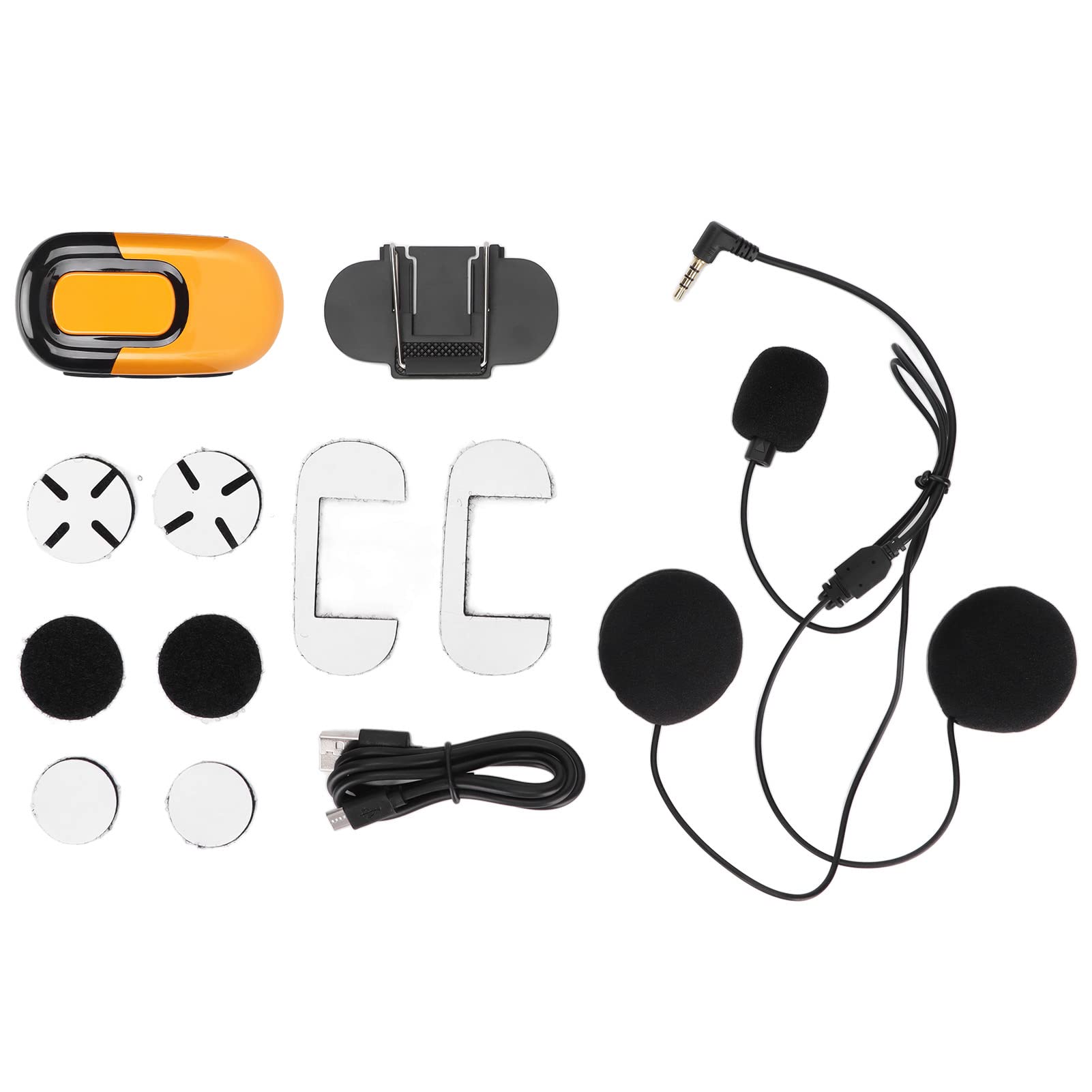 Bluetooth Casco Auricolare, Batteria Rimovibile 1100mAh (YELLOW)