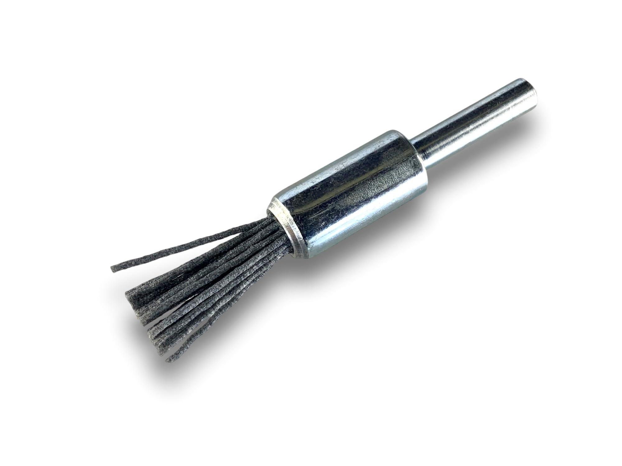10 sztuk metalowych końcówek obrotowych | Ø 12 mm | wypełnienie NYLON węglik krzemu materiał ścierny ziarnistość 120 | do wiertarek lub wiertarko-wkrętarek | szczotki i bejce | KIBROS 20KR12_120 x 10