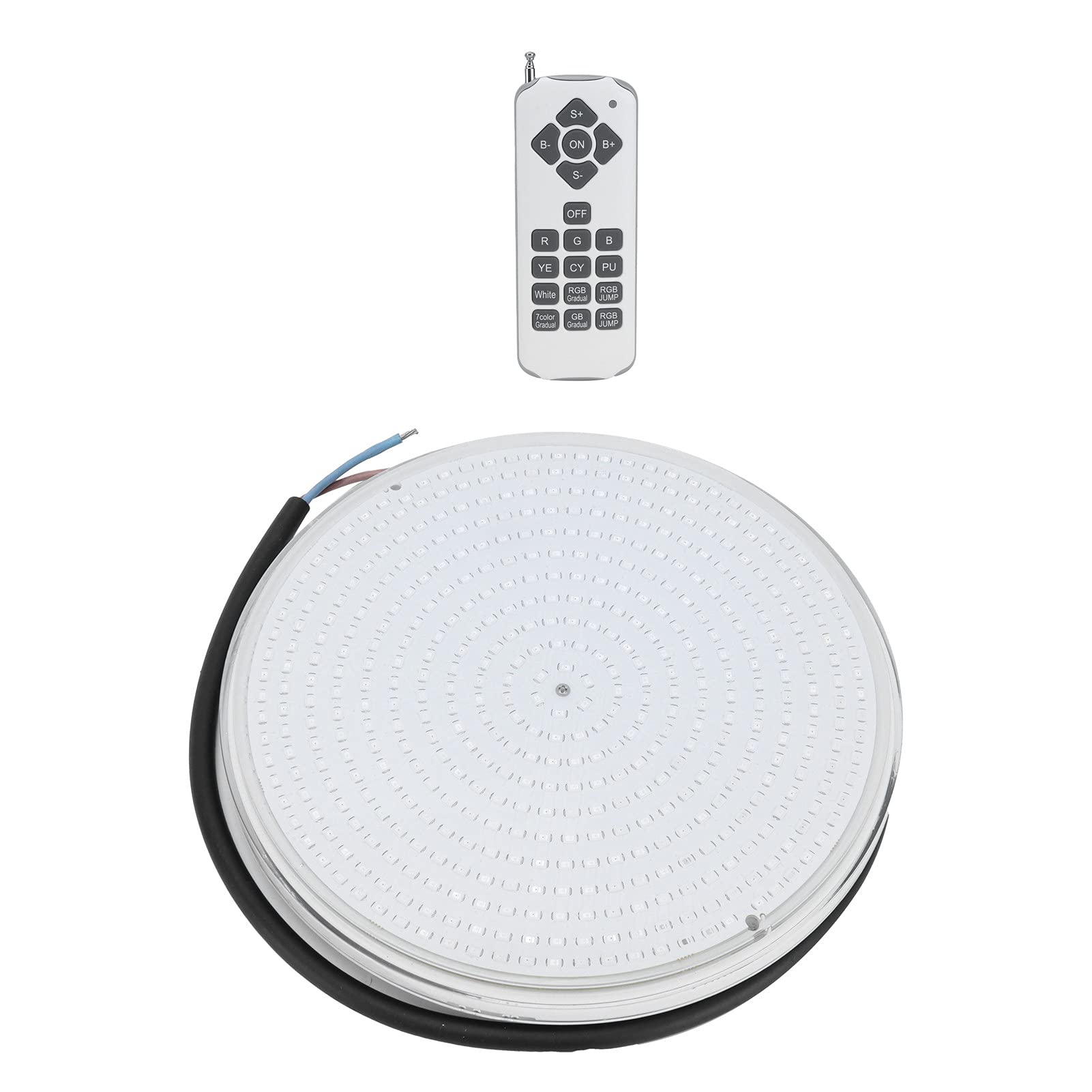 Hyuduo Luce per Piscina, Lampada Subacquea Impermeabile IP68 RGB da 18 W con Telecomando, Luce Magnetica per Vasca per Piscine, Acquari e Spa (25W)
