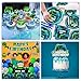 Video Game Birthday Decorations,260pcs Gaming Party Decorations Gamer Birthday Party Decorations Plates and Napkins Cups Tablecloth, Game Party Decorations for Boys Cake Topper Hanging Swirls