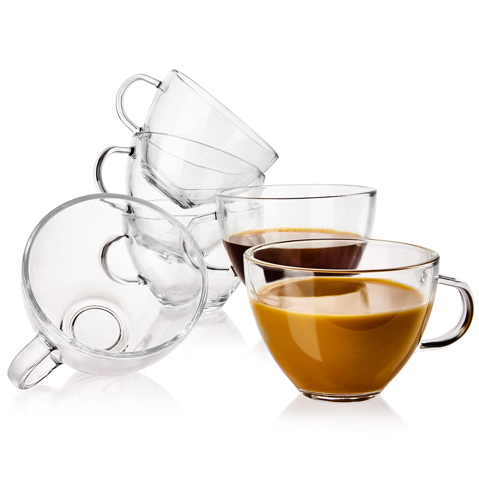 Buy CREATIVELAND Coffee Mug,Clear Glass Coffee Mugs,Jumbo 14oz Clear