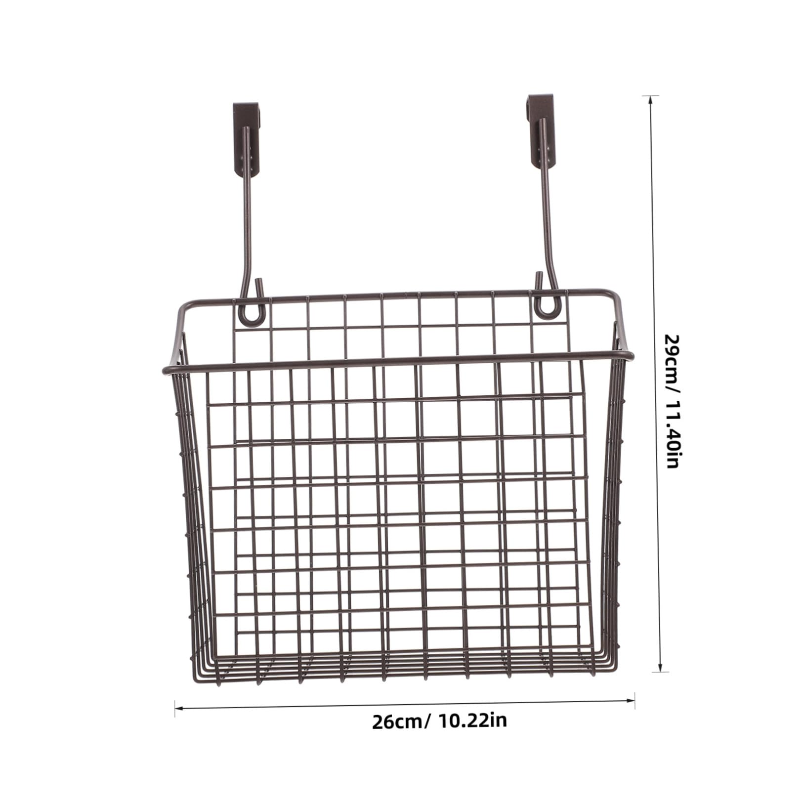 VALICLUD Cesta Negro Colgante Armario Hierro para de Alambre Organización Diseño Estante de Almacenamiento Práctico de Cocina Hogar