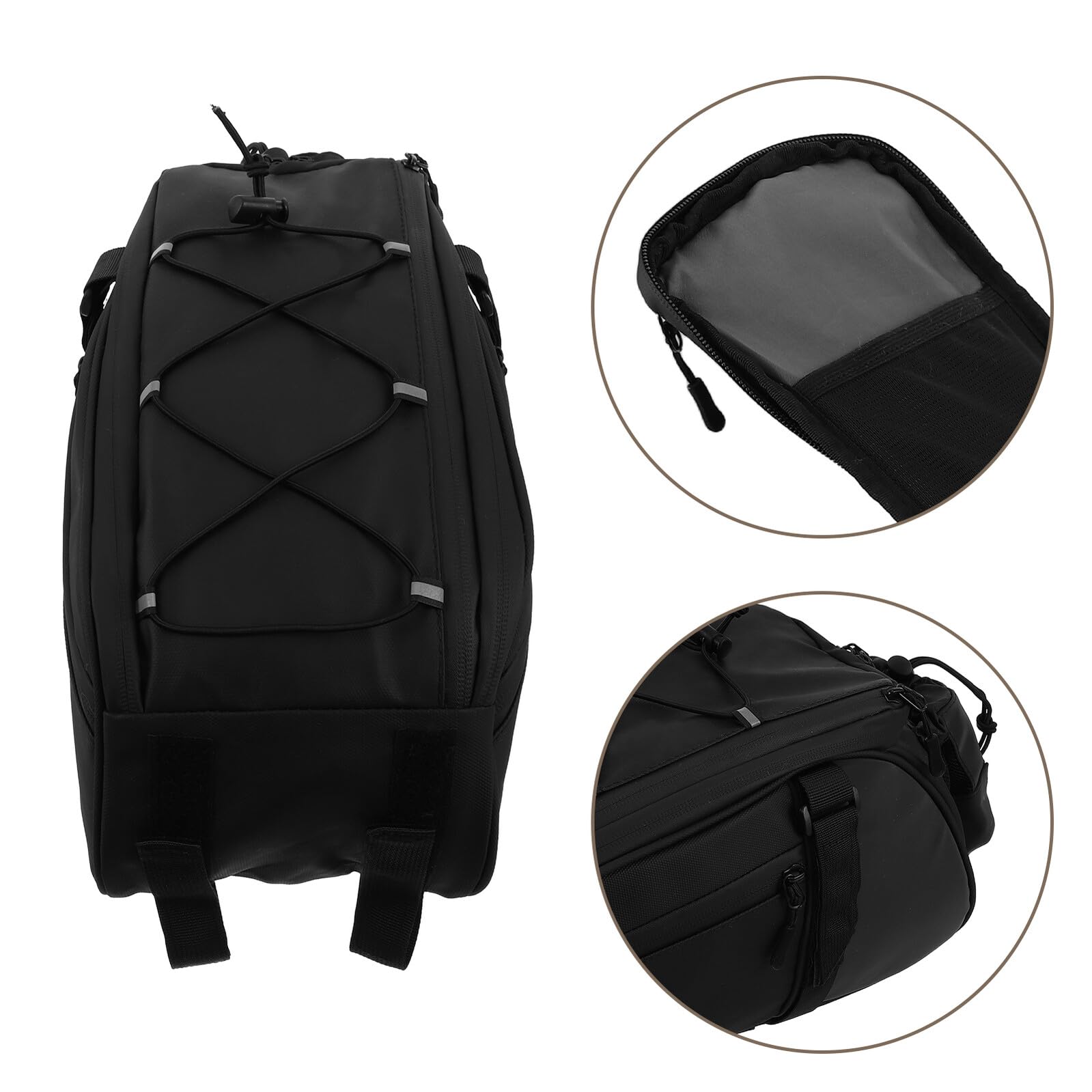 Cabilock Borsa da Sella per Bici da Corsa Borsa da Portapacchi Posteriore per Mountain Bike Ampi Scomparti e Design Ergonomico per Ciclismo e Viaggi all’Aperto