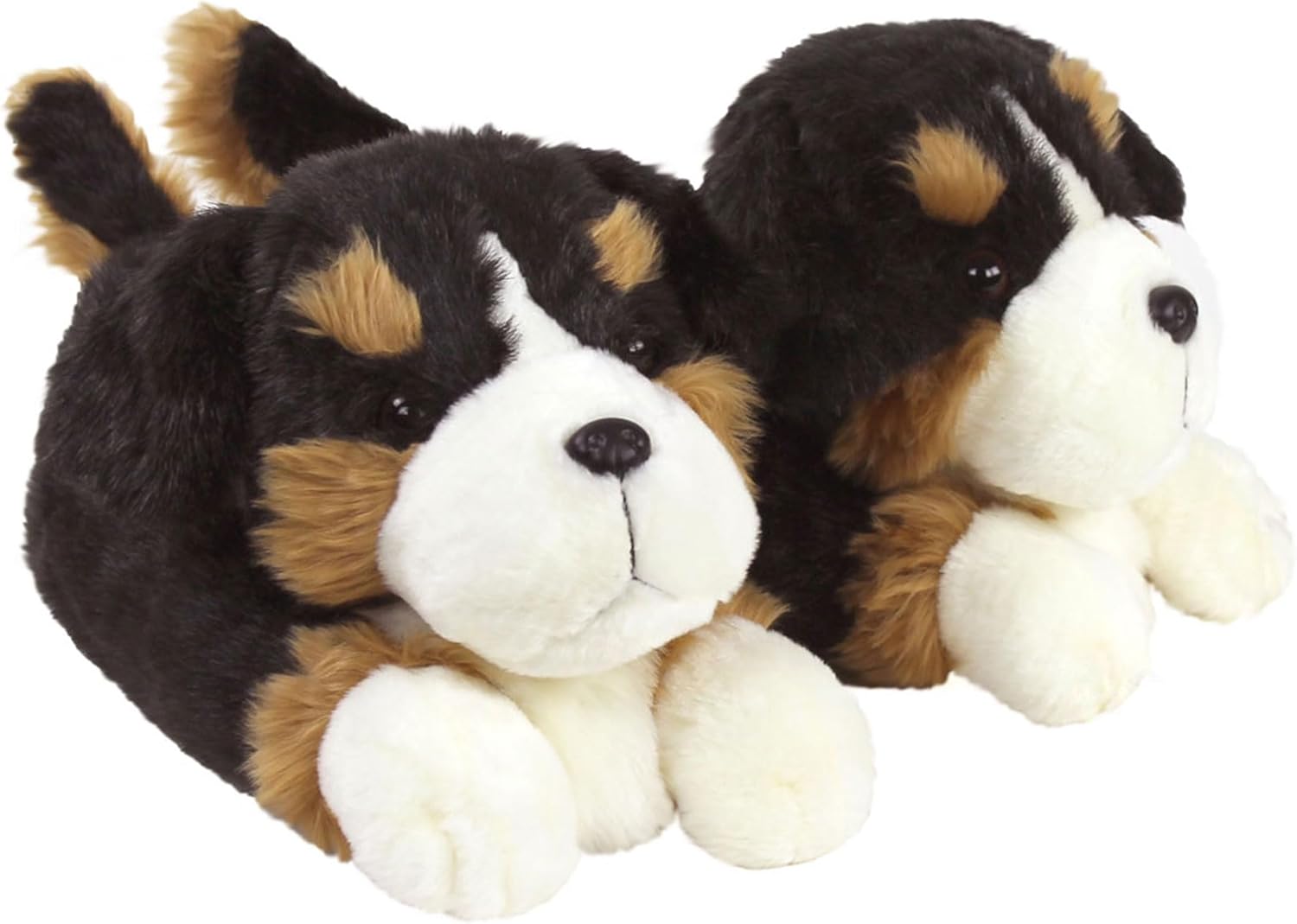 Bernese Mountain Dog Slippers for Women and Men - Fuzzy Plush Animal Slippers for Adults