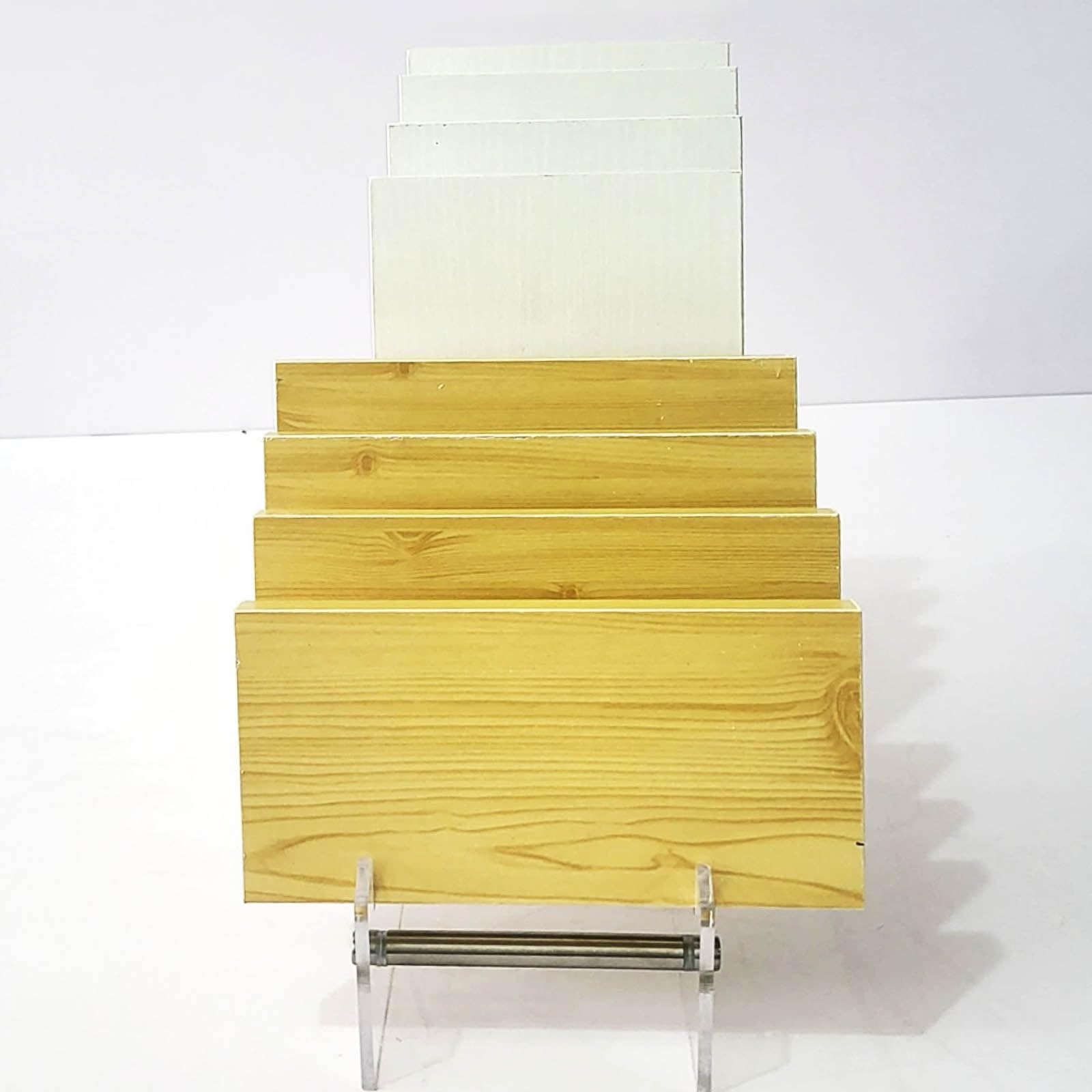 Präsentationsständer für Bodenfliesen aus Acryl mit 8 Kartenfächern, Probenhalter für Steinmuster auf Arbeitsplatten, Probenhalter für Fliesen und Holzböden, Präsentationsständer für Keramik