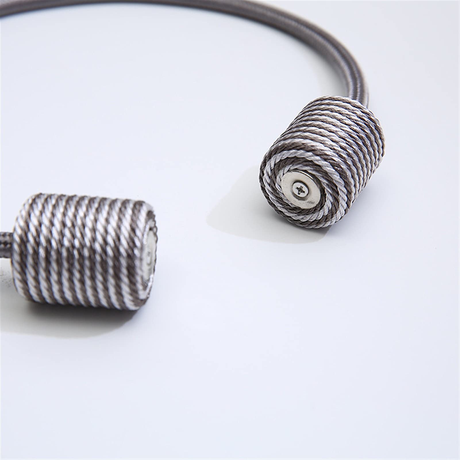 Magnetische Vorhang-Raffhalter, 2 Stück, Raffhalter mit Seilschnalle, dekoratives Raffhalter, Zubehör für Heimdekoration