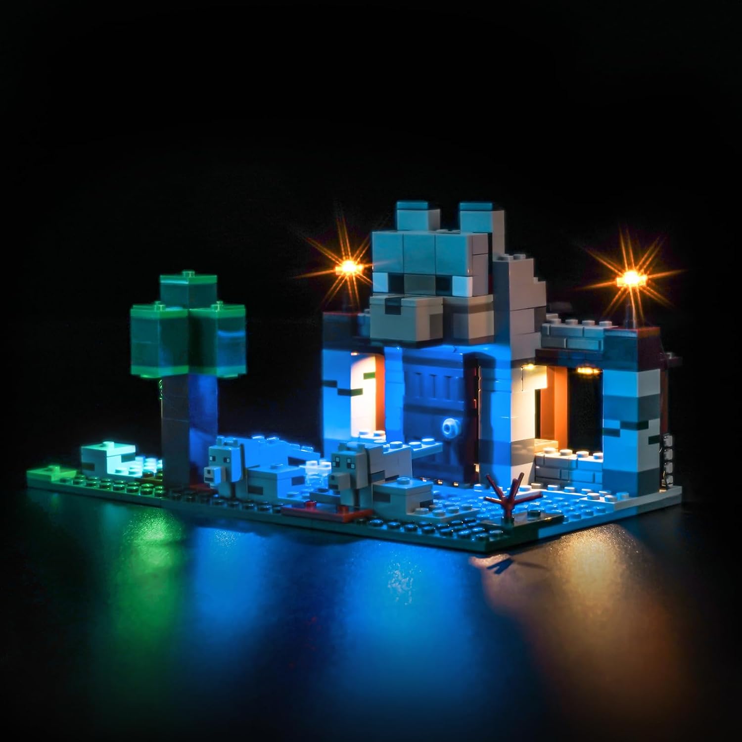 LocoLee Light Set Compatible with Lego 21261 The Wolf Stronghold No - Lego Set Custom Version Decorative Lighting Set Compatible with Lego 21261 The Wolf Fortress