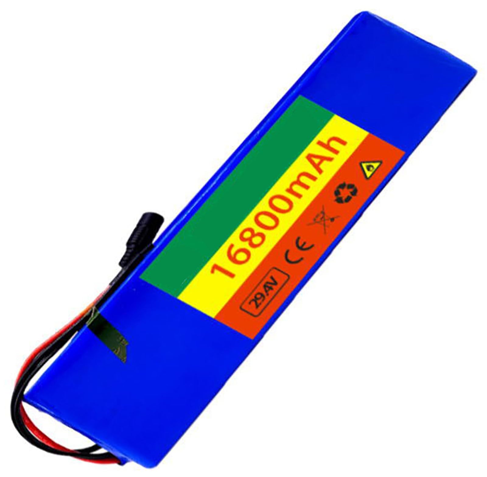 24V 16.8Ah E-Bike Akku Wasserdichter PVC-Akku, 29.4V 7S2P Elektrofahrrad Batterie Eingebauter BMS Mit Ladegerät Für 50W 150W 250W 350W Motor