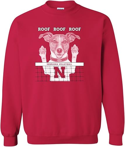 Miniatura 9 de CornBorn Elige tu diseño sudaderas de voleibol de Nebraska con cuello redondo