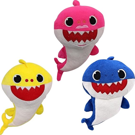 Ksopsdey 3pcs Shark Plush Toy, Shark Soft Toy,Shark Figures Plush,Shark