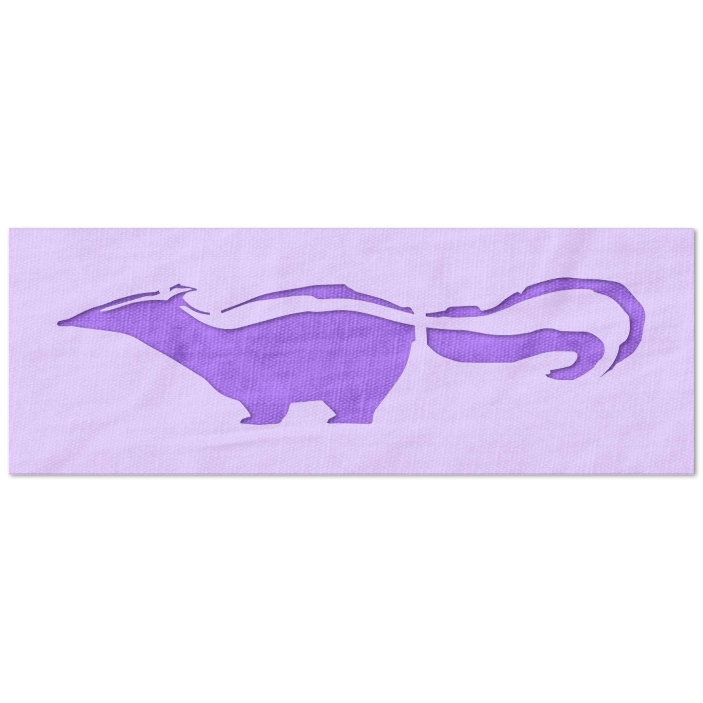 Stencil Stop Szablon Skunk wielokrotnego użytku do projektów DIY, malowania, rysowania, rzemiosła, 14 mil, tworzywo sztuczne mylarowe (61 x 15 cm)
