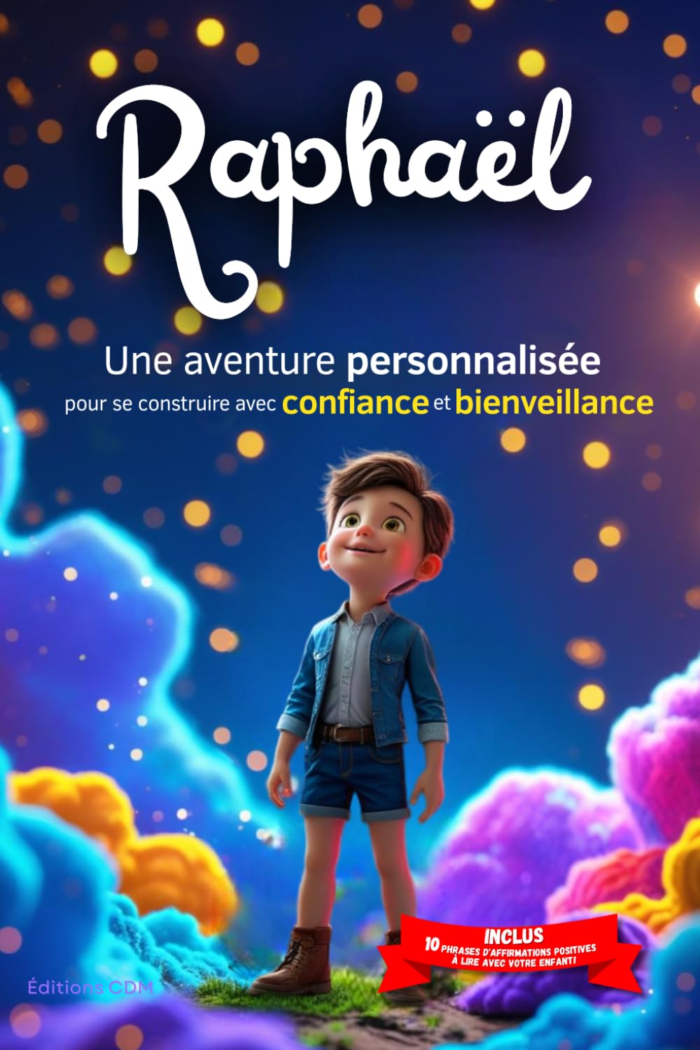 Raphaël découvre le monde: Livre personnalisé prénom, mini-histoires magiques, aventures, confiance en soi, leçons de vie, affirmations positives, ... en famille, endormissement paisible : Raphaël