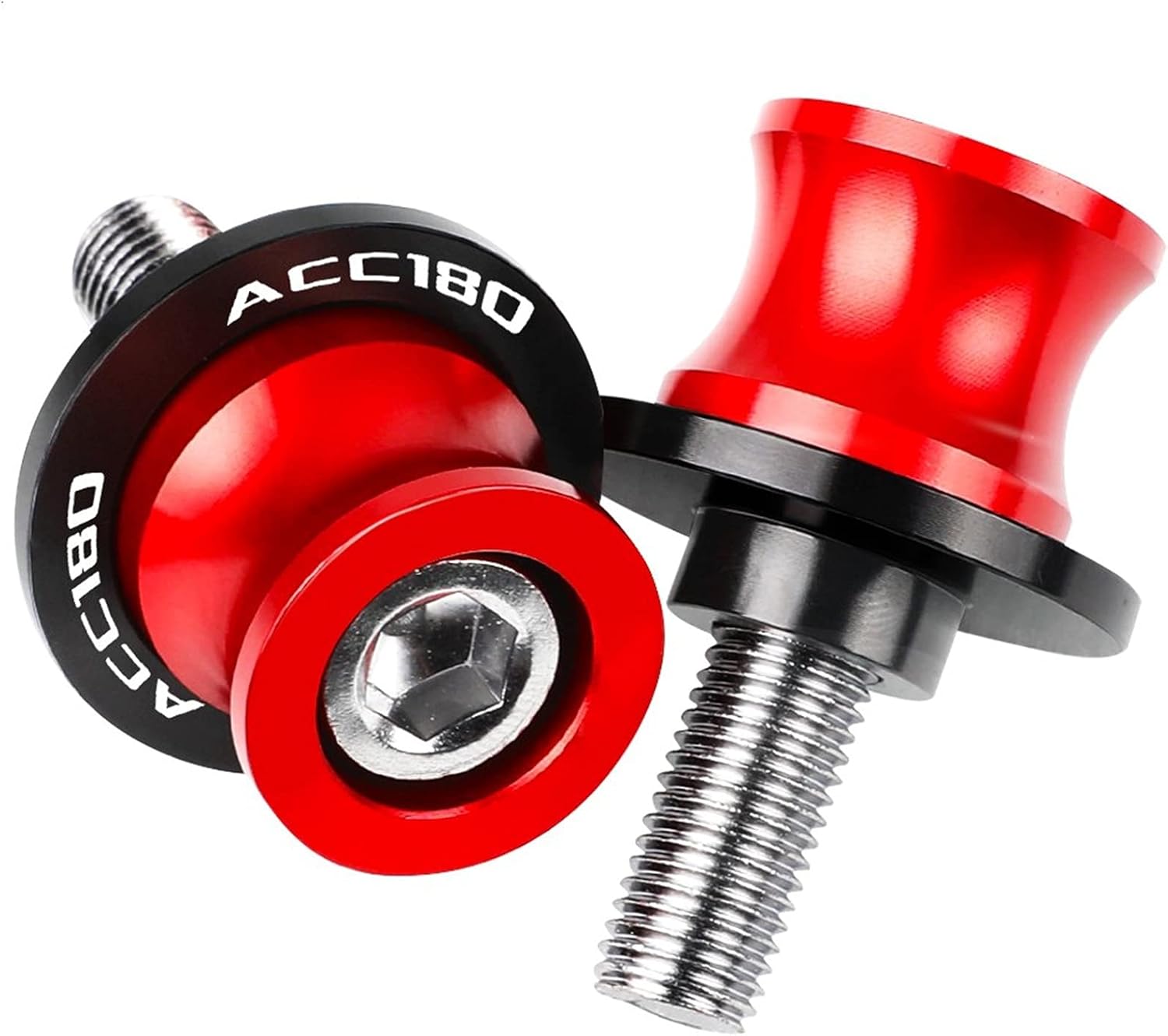 for KYMCO ACC150 ACC180 ACC150 180 All YEARE Motorcycle Accessories CNC Aluminum Swingarm Spools Slider Stand Screws ACC180 Logo Swing Arm Bracket Screw (Color : 8, Size : 8mm)