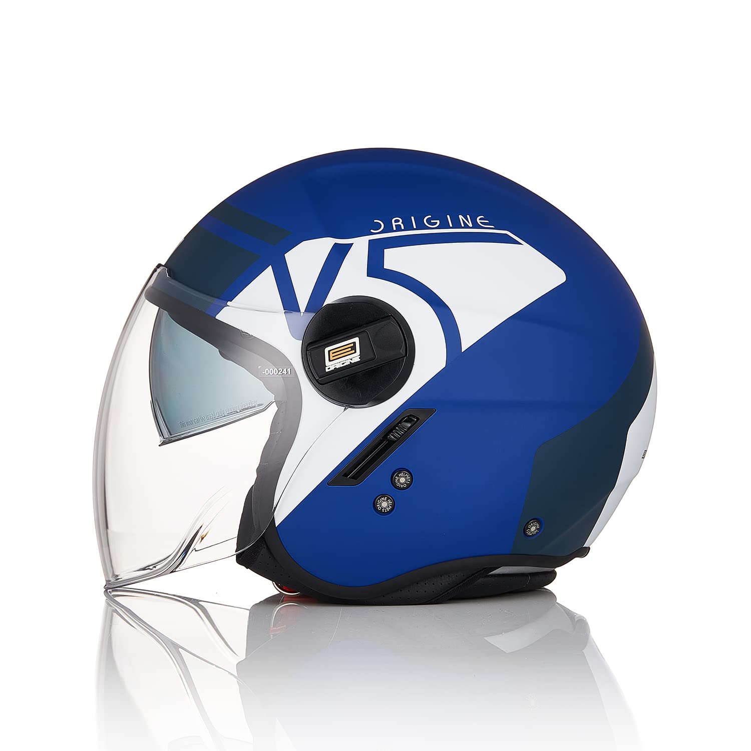 ORYGINE kask motocyklowy Jet skuter z podwójnym daszkiem zatwierdzony ECE 22 - 06