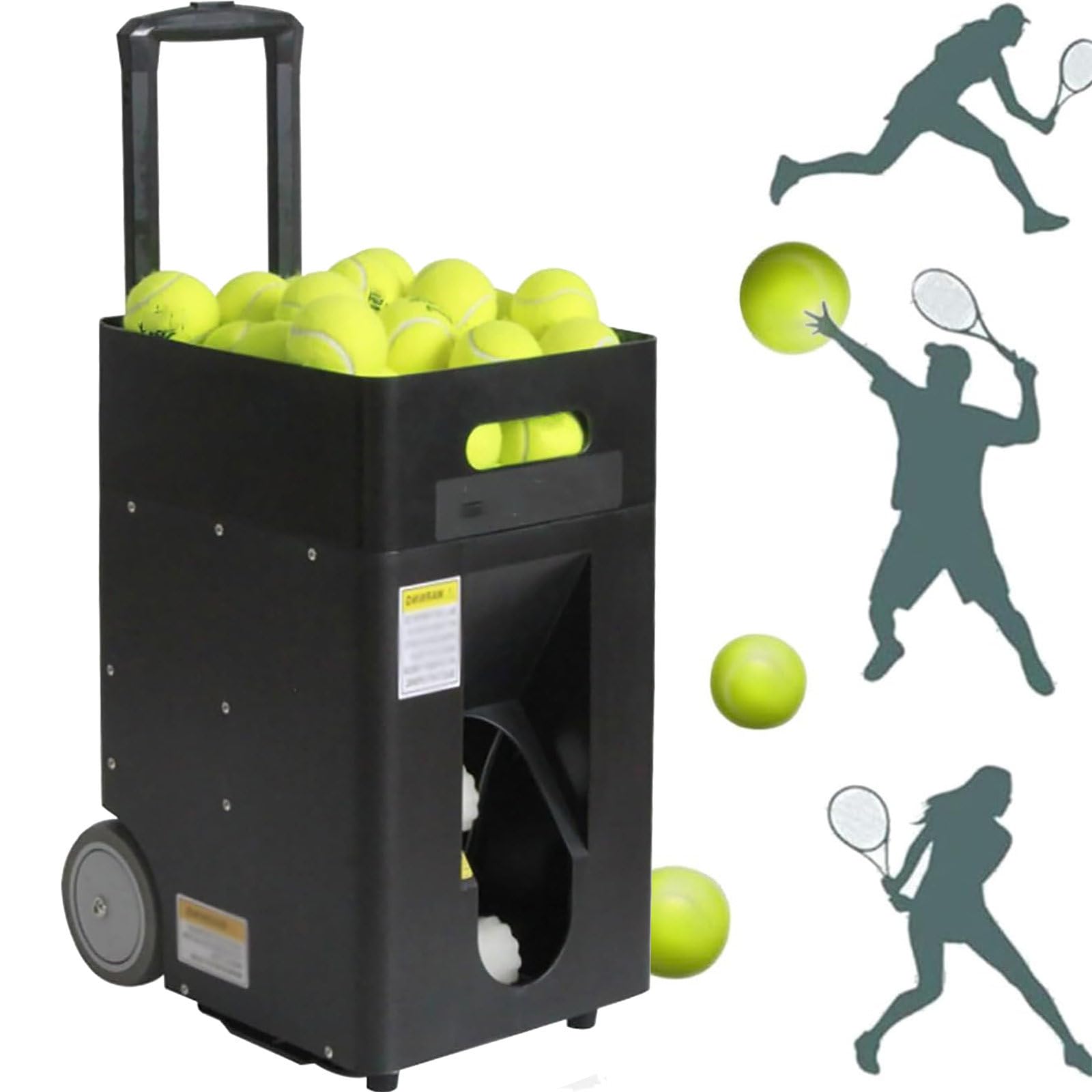 Lanciapalline da Tennis Portatile per Allenamento di Tennis, Macchina lanciapalline da Tennis con App/Telecomando, Macchina per Allenamento di Tennis per Principianti