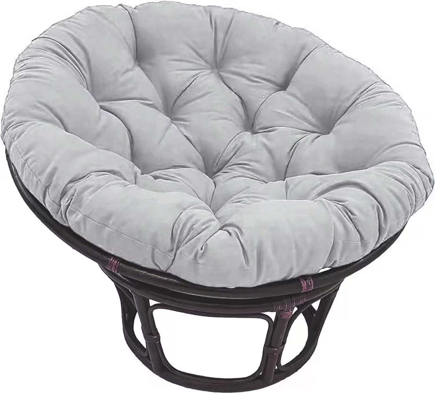 Generisch Papasansessel Kissen Polster Bodenkissen für Schwenksessel Rund Papasan Sessel - Durchmesser 40-120 cm Sitzkissen Hängesessel