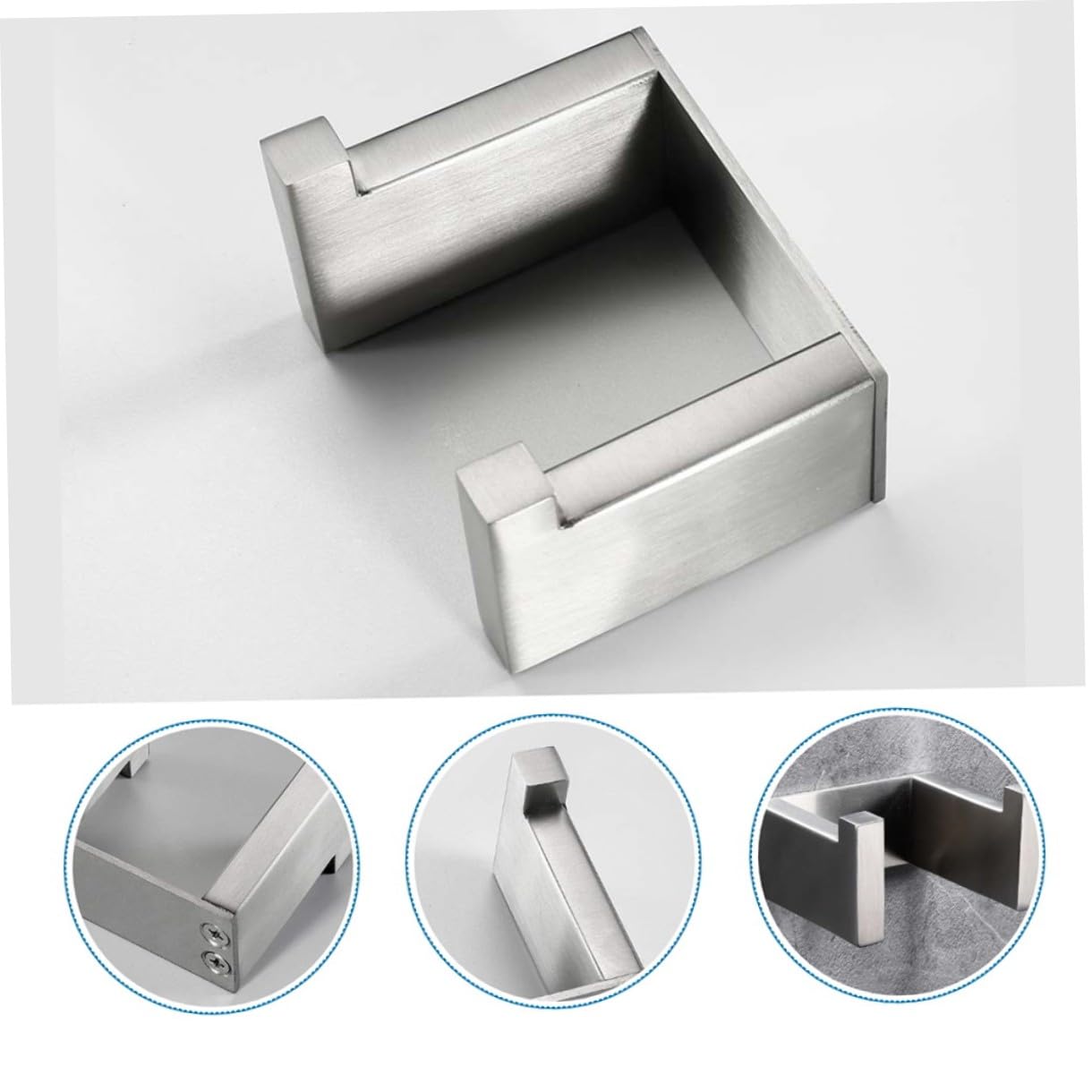 DOITOOL 2 Piezas Gancho para colgar ropa individual sin clavos para baño enganches pared gancho de pared colgador de puerta colgador de estilo moderno muro percha sencilla ganchos de baño