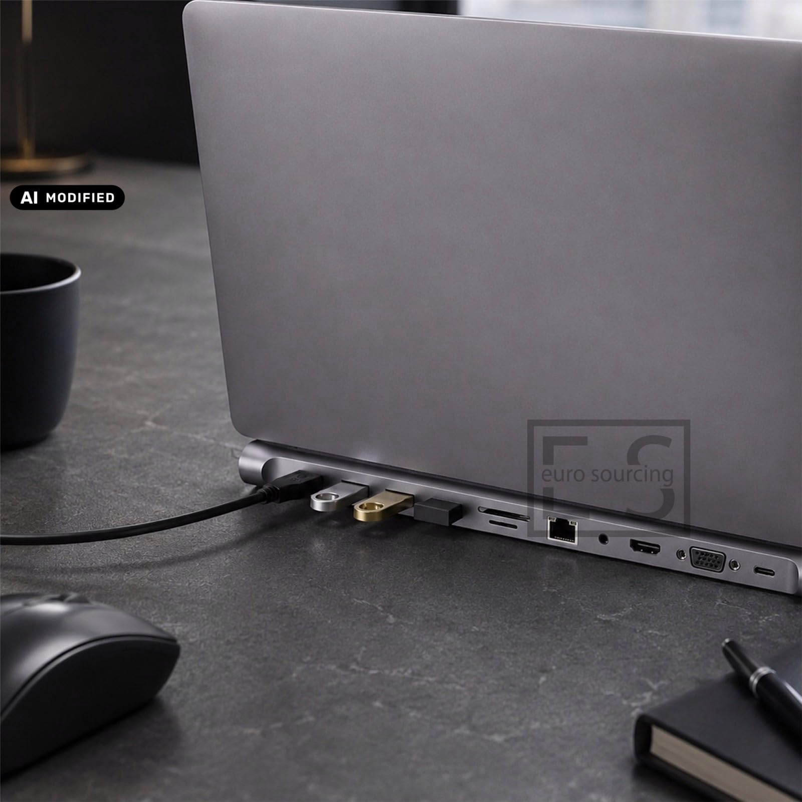11-in-1 USB-C Docking Station Multiport Hub - 4K HDMI, VGA, 87W PD, RJ45, USB 3.0, SD/TF, Audio