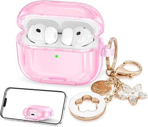 Miniatura 25 de Funda VISOOM 2025 transparente para Airpods iPods 4 con cierre de seguridad, funda para Airpod iPod 4 suave para Air Pods iPods de 4ª generación con