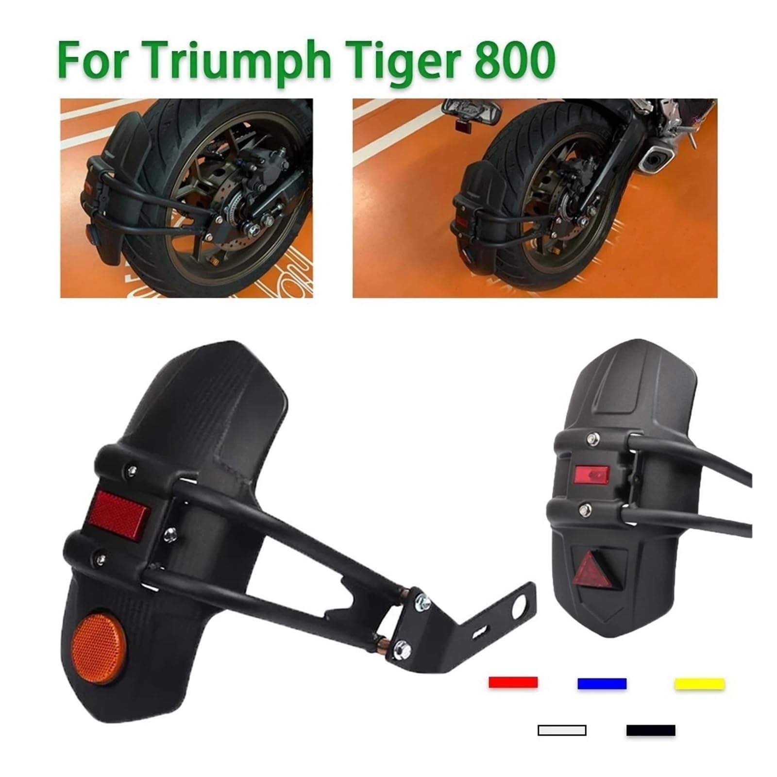 Garde-Boue Arrière De Moto pour Triumph pour Tiger 800 850 900 1050 Couvercle Protection Anti-éclaboussures Durable Garde-Boue Garde-Boue arrière