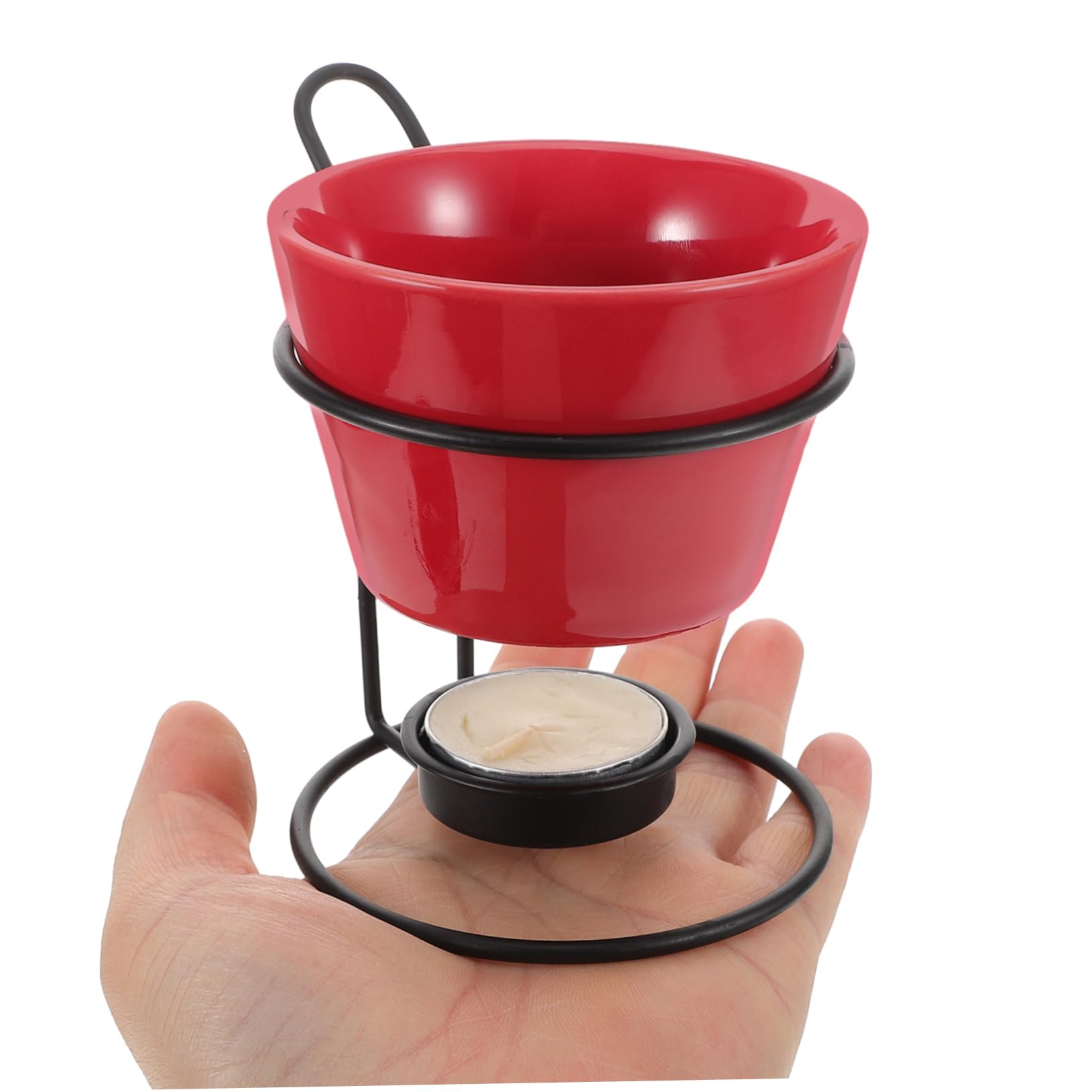 OUNONA 2sets Scaldaburro in Ceramica Pentola Per Sciogliere Burro Accessori Per Sciogliere Cioccolato Per Fonduta Bruciatore Per Lumini Pentola Per Fonduta Di Burro