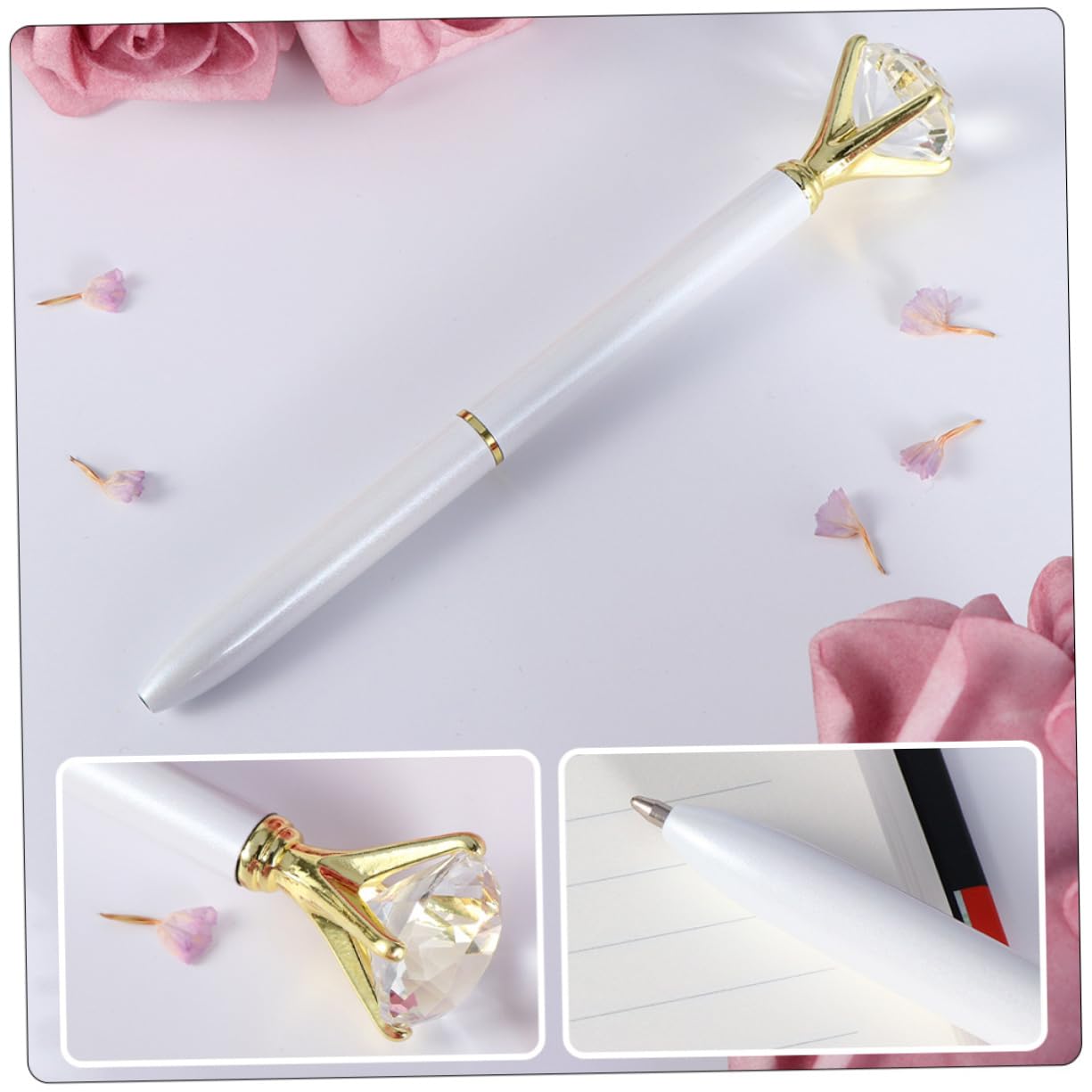 4 Ensembles Stylo À Bille Stylos Effaçables Stylos Pour Adultes Ultra Amusants Marqueurs Feutres À Pointe Trousse À Crayons Pour Filles Un Verre Blanche 8 Pièces * 4