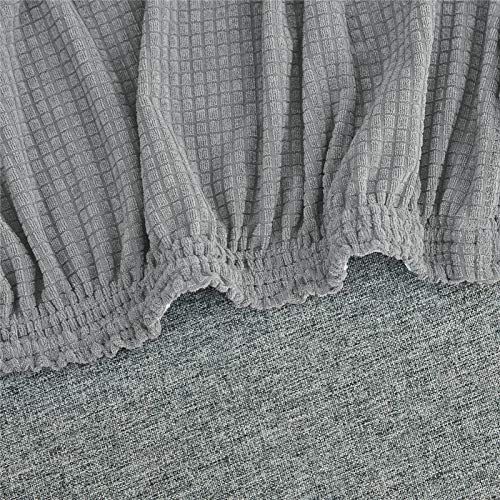 Housse de canapé extensible argent pour masquer l'usure du meuble
