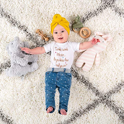 Apericots Cute Unisex Baby Short Sleeve Bodysuit, Twinkle, Twinkle Little Star, Do You Know How Loved You Are? (0-18 Months) #TOP6