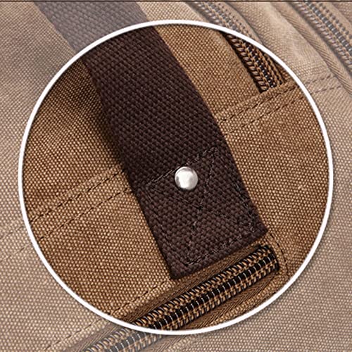 Large-capacity luggage bag fashion leisure travel bag trendy outdoor Messenger portable canvas travel bag(E) 7